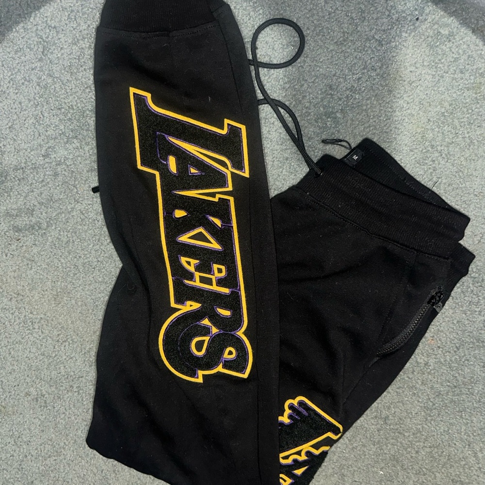 Men's Black Lakers Joggers